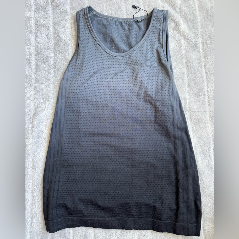 Just Strong - Black/Grey Ombré Tank - NWT - Size L/XL
